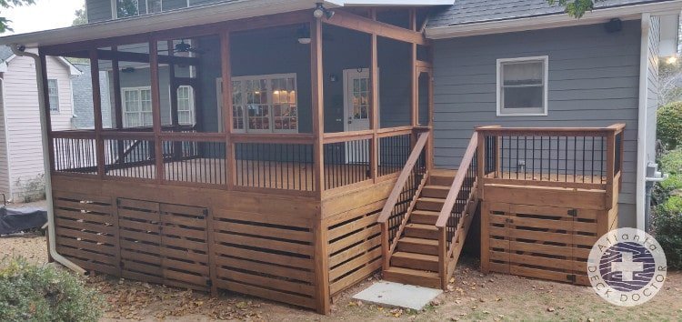 Screened Porch Deck Refinishing Suwanee, GA