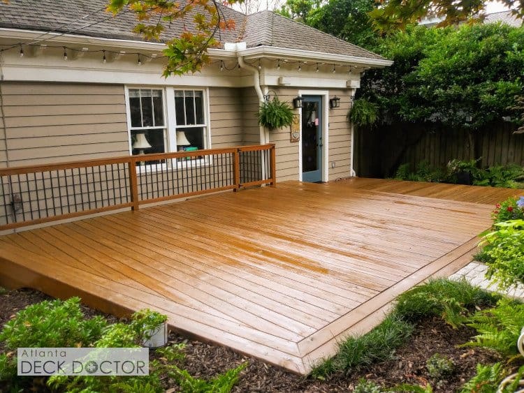 Deck Refinishing Project Virginia Highlands Atlanta, GA