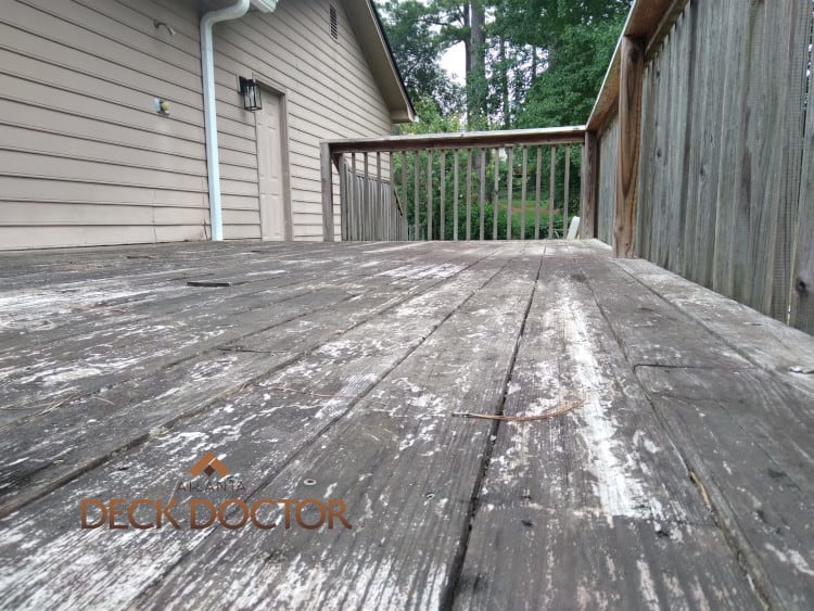 Deck Before Cleaning Tucker, GA