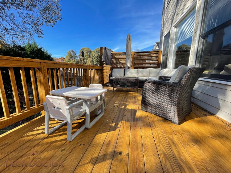 Deck Cleanied, Stained & Sealed W TWP GOLD