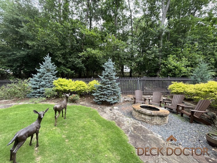 Fence Staining Project Dunwoody Circa 2023