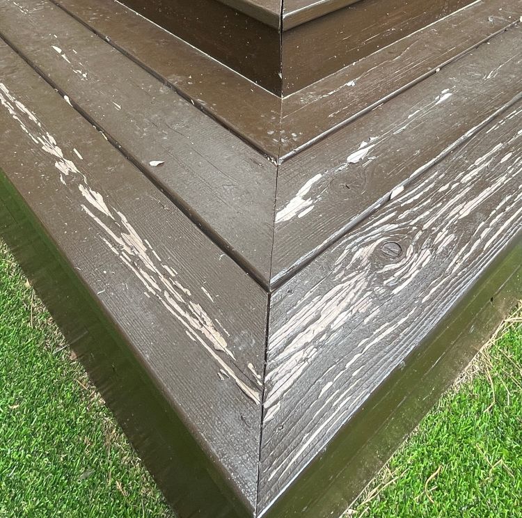 Peeling Paint Deck Stairs Peeling Paint Deck Stairs